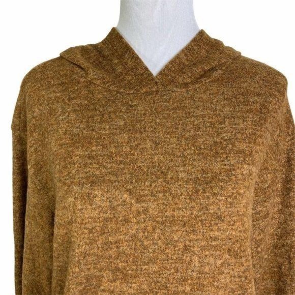 LUSH Brown Melange Long Sleeve Hooded Sweater - Picture 2 of 10